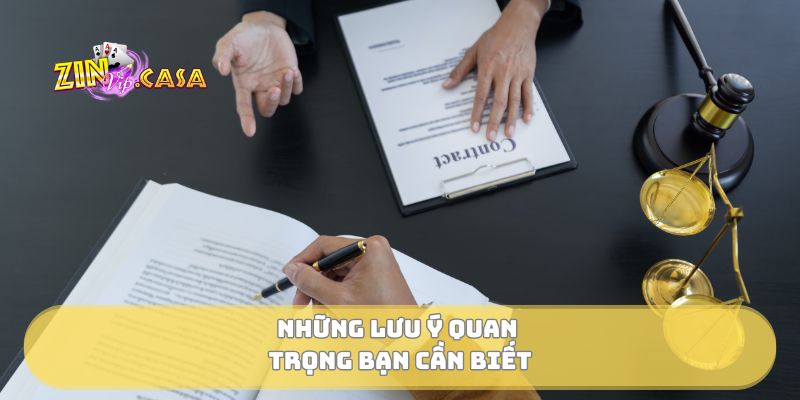 Những lưu ý quan trọng bạn cần biết