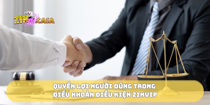 Quyền lợi người dùng trong điều khoản điều kiện Zinvip