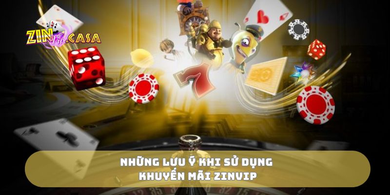 Những lưu ý khi sử dụng khuyến mãi zinvip
